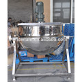 jacketed stainless steel steam cooking kettle with agitator